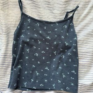 American Eagle Outfitters Floral Camisole - Dark Gray